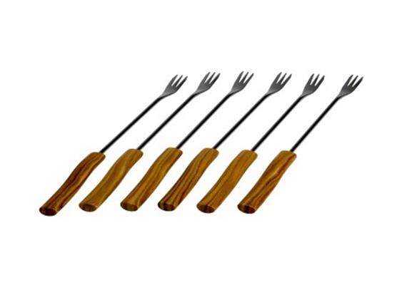 Käsefonduegabeln "Wave" Kunsstoff PP Griff 6Stk. Käsefonduegabeln "Wave" Kunsstoff PP Griff 6Stk.