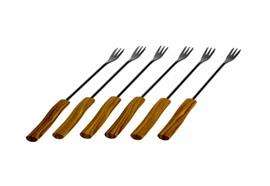 Käsefonduegabeln "Wave" Kunsstoff PP Griff 6Stk.