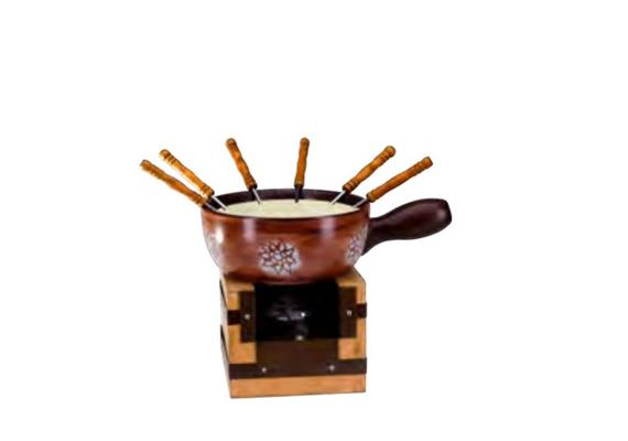 Käsefondueset Rustico Puderzucker 9teilig