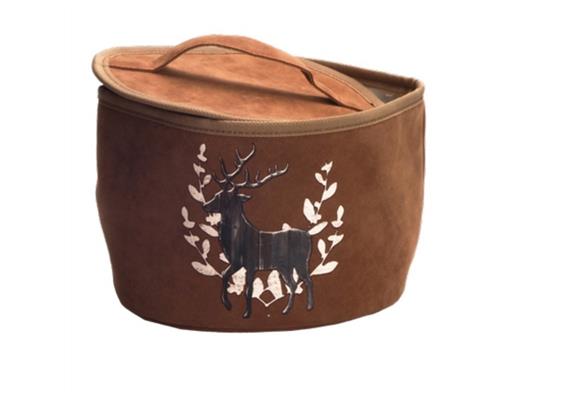 Kartoffelkorb Hirsch braun 21 x 21 x 14 cm