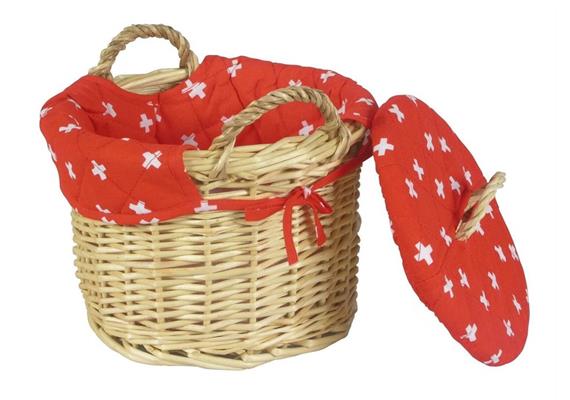 Kartoffelkorb "Schweizerkreuz"rot