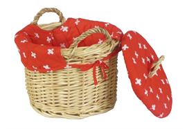 Kartoffelkorb "Schweizerkreuz"rot