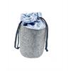 Kartoffelsack Sennenlook 19 x 19 x 35 cm Filz grau