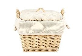 Kartoffeltasche "Cord beige", beige eckig, 21x21x15