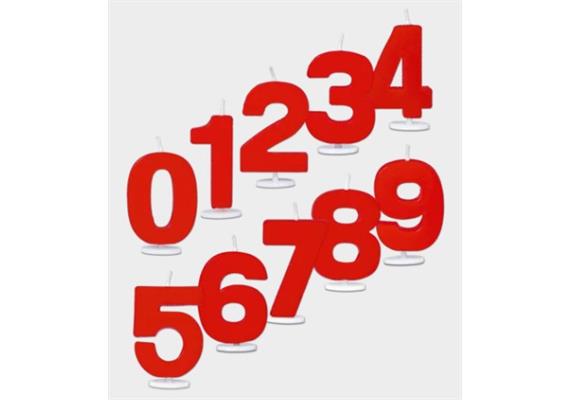 Kerzen-Zahlen mit Halter 1 Kerzen-Zahlen mit Halter 1