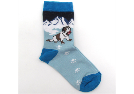 Kindersocken Bernhardiner blau 31-35