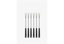 Kisag Fonduegbel black 6er Set