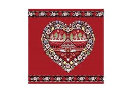 Kissenbezug 45 x 45 cm Plagne rouge