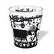 Kleines Glas "Scherenschnitt"