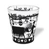 Kleines Glas "Scherenschnitt"