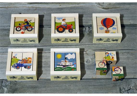 Klötzlipuzzle 4-teilig Fahrzeuge ,Holzspiel Klötzlipuzzle 4-teilig Fahrzeuge ,Holzspiel