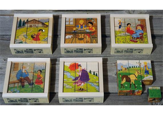 Klötzlipuzzle 9-teilig Heidi