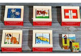 Klötzlipuzzle Mini 4-teilig Swiss