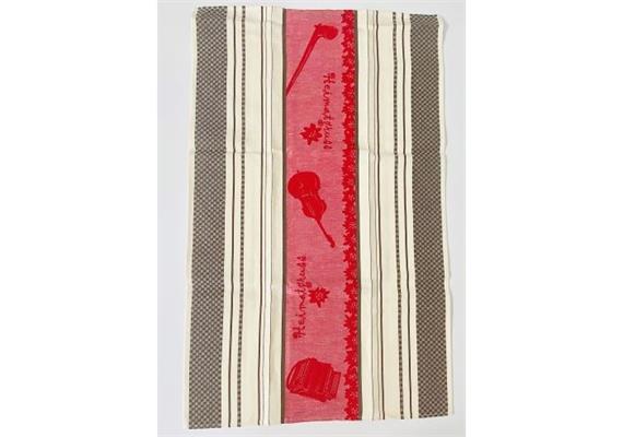 Küchentuch Heimatgruss rot 50x85 cm