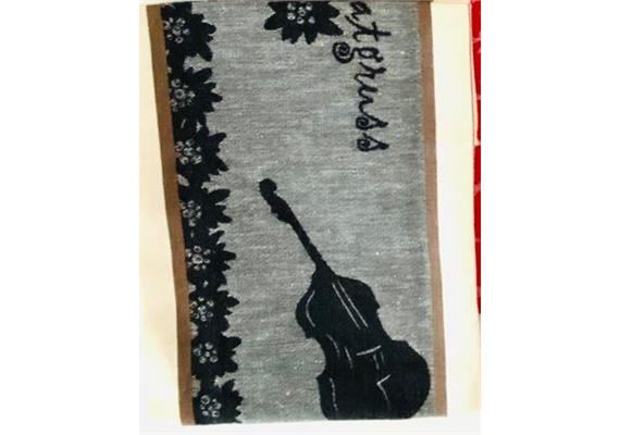 Küchentuch Heimatgruss schwarz 50x85 cm