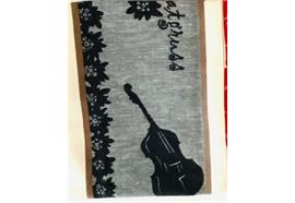 Küchentuch Heimatgruss schwarz 50x85 cm