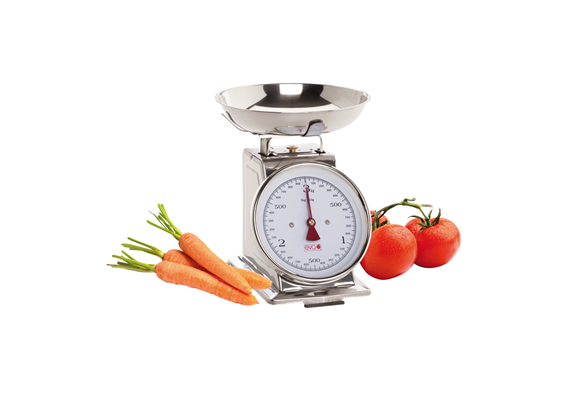 Küchenwaage mit Schale mechanisch Inox 3 kg EVA