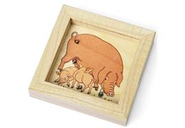 Kügelispiel Schwein ,Holzspiel