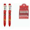 Kugelschreiber rot mit Kühen und 6 Minen