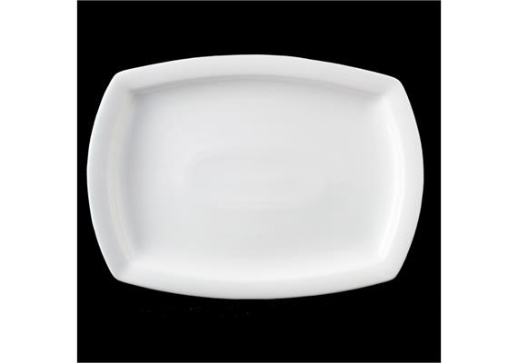 Langenthal Time Platte 38x24cm uni weiss