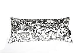 Langkissenbezug 23/50cm Scherenschnitt Natur