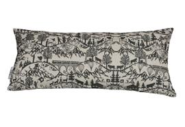 Langkissenbezug 23/50cm Scherenschnitt Natur