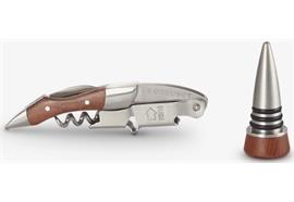 Le Creuset Kellnermesser WT-110 und Verschluss GS-190 Holz