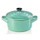 Le Creuset Mini Cocotte cool mint metallic