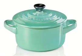 Le Creuset Mini Cocotte cool mint metallic