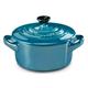 Le Creuset Mini Cocotte deep teal metallic