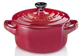 Le Creuset Mini Cocotte kirschrot metallic