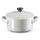 Le Creuset Mini Cocotte perlgrau metallic