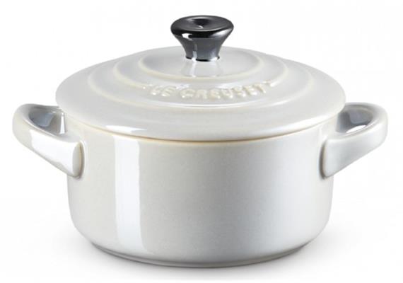 Le Creuset Mini Cocotte perlgrau metallic Le Creuset Mini Cocotte perlgrau metallic