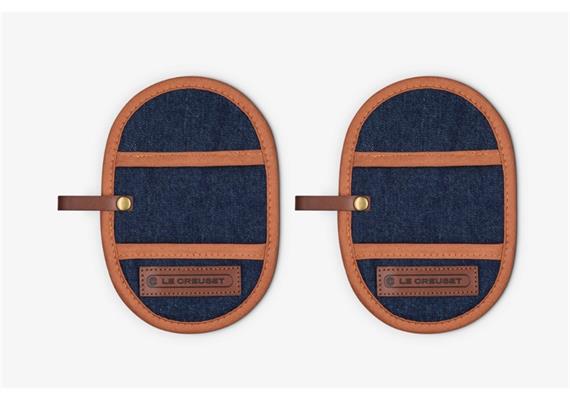 Le Creuset Topf-Griffschutz 2er-Set jeans Le Creuset Topf-Griffschutz 2er-Set jeans
