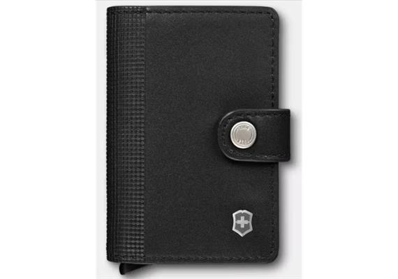 Leather Card Wallet, Black Leather Card Wallet, Black