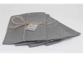 Leinenservietten RoyalWeave (grau)
