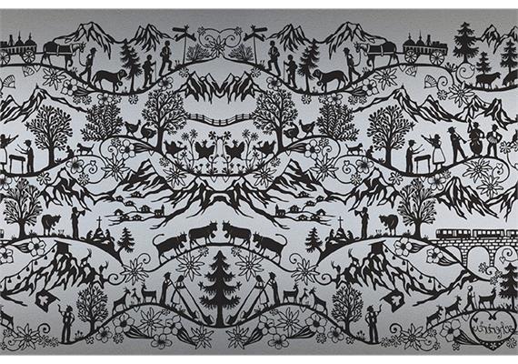 LineaFix Scherenschnitt schwarz 46 x 150 cm