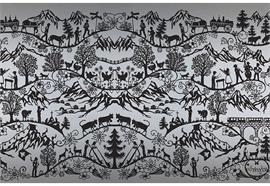 LineaFix Scherenschnitt schwarz 46 x 150 cm