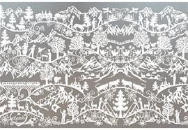 LineaFix Scherenschnitt weiss 46 x 150 cm