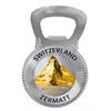 Magnet Flaschenöffner Silber Mattiert Matterhorn