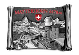 Magnet Kontur Matterhorn mit Bergstation und Wappen