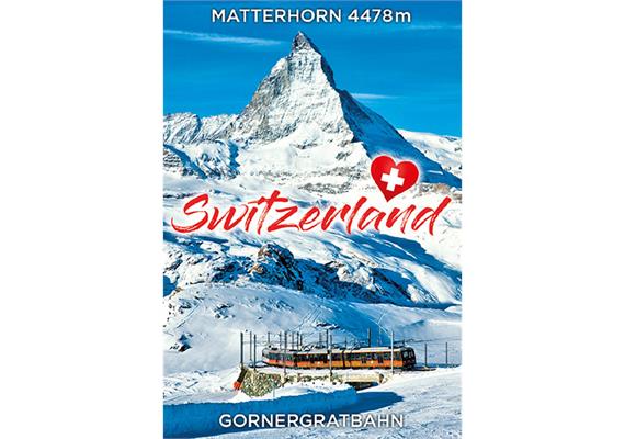 Magnet Matterhorn Gornergratbahn mit Herz