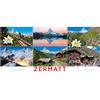 Magnet Panorama Zermatt 6-Bild mit Edelweiß