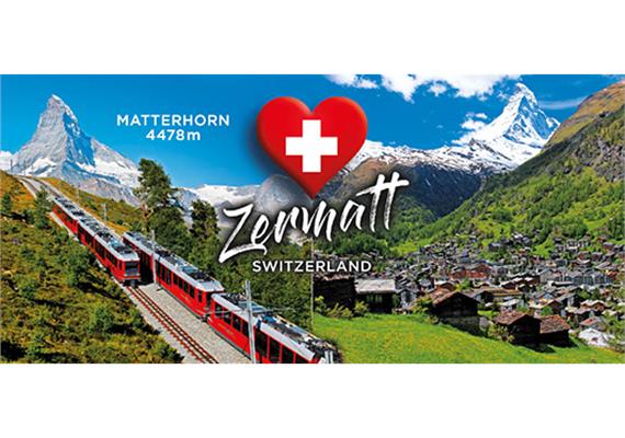 Magnet Panorama Zermatt Matterhorn Zahnradbahn