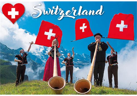 Magnet Schwitzerland Alphornbläser