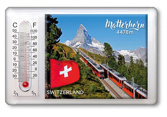 Magnet Thermometer Matterhorn / Gornergratbahn