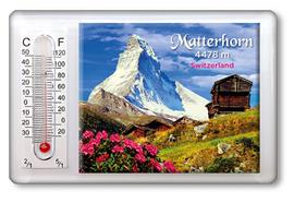 Magnet Thermometer Matterhorn mit Stadel