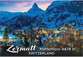 Magnet Zermatt Matterhorn 4478m Nacht