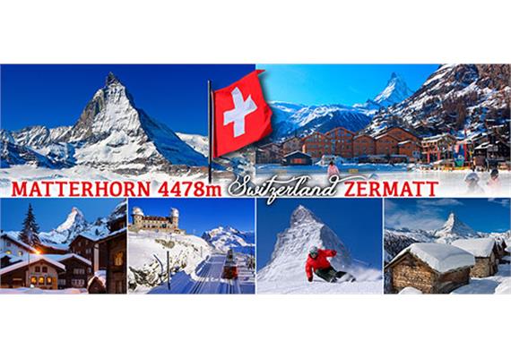 Magnet Zermatt Winter mehrteilig Pano