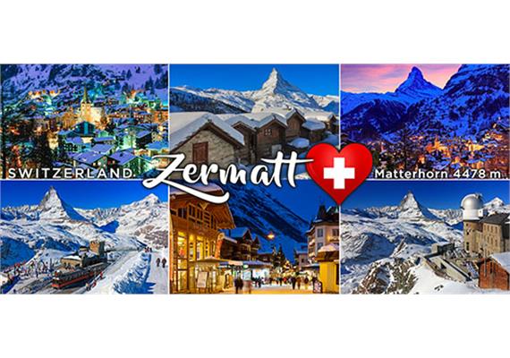 Magnet Zermatt Winter mehrteilig Pano